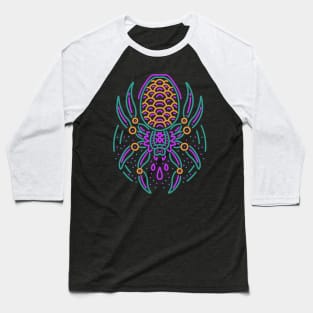 spider neon tattoo style Baseball T-Shirt